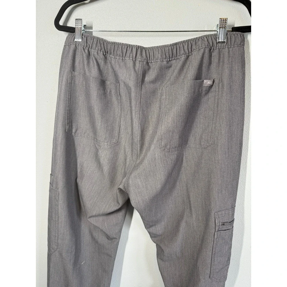 Figs Cairo Cargo Scrub Pants Mens Large Tall Gray Technical Collection TM3001T